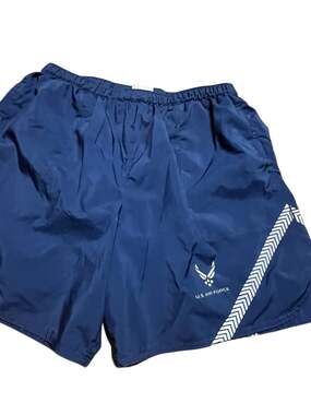 U.S. Air Force IPTU Physical Training Uniform Trunks Shorts Navy Blue Size Mediu